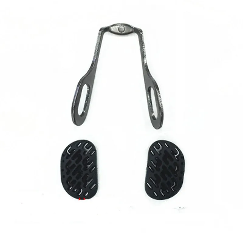 100 пар/лот Черные Мягкие силиконовые носоупоры специальные очки полый дизайн для