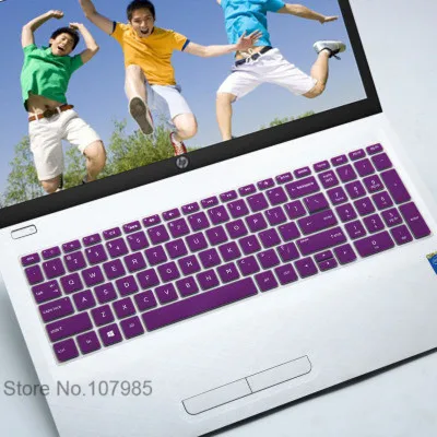 15 дюймов силиконовая пленка для клавиатуры, Защитная пленка для hp Pavilion ENVY X360 15-BP103TX 106 003 006TX 15,6 15-cc - Цвет: Purple