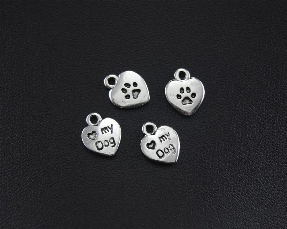10 шт. серебряные подвески для ожерелий Моя собака и кошка|pendants for jewelry making|jewelry making