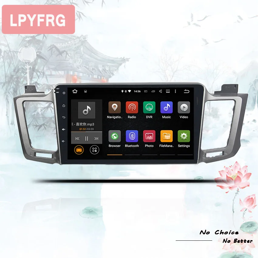 Автомобильный радиоприемник 10 1 дюйма android GPS для Toyota RAV4 2014 2015 2016 2017 2018 2019 с