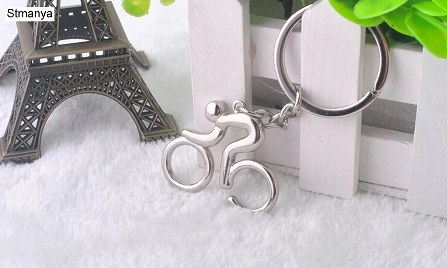 Металлический брелок для ключей езды на велосипеде автомобильный сумки