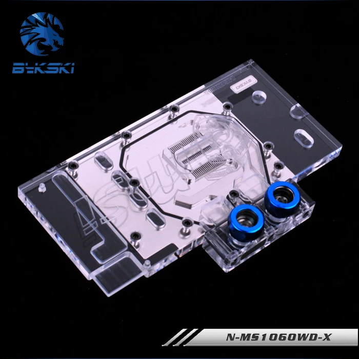 Bykski полное покрытие видеокарты водяного охлаждения блок RGB/RBW/ARUA для MSI GeForce GTX1060 Wind