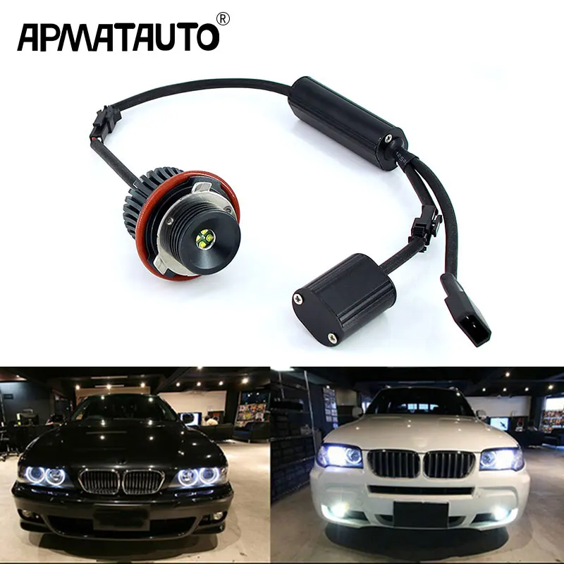 

Apmatauto 2x ошибок 40 Вт Светодиодный Ангельские глазки габаритные огни лампы белый/красный/синий для BMW E39 E53 E60 E61 E63 E64 E65 E66 E87 523i