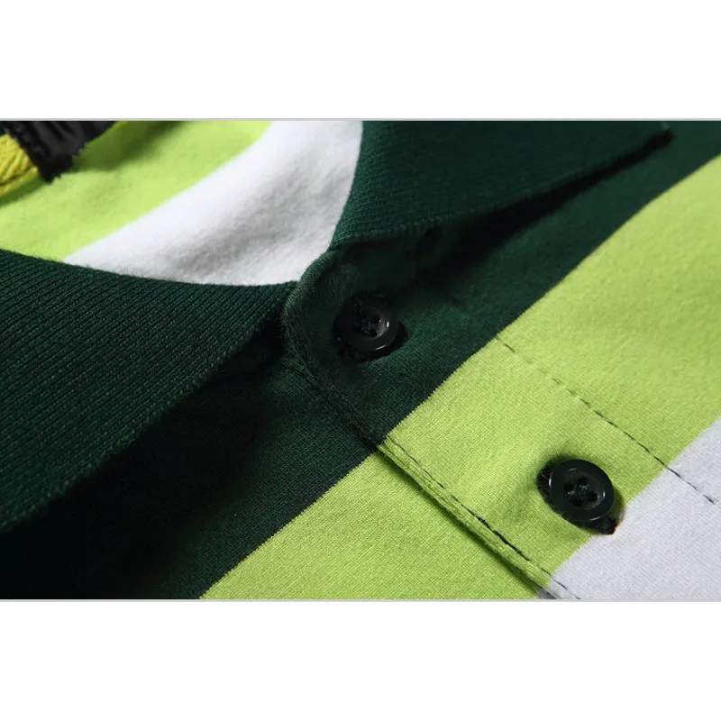 Полосатая повседневная мужская рубашка поло брендовые Летние Стильные рубашки