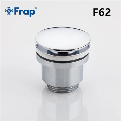 F66 2 with overflow Frap, новинка, слив для ванной, для раковины, переливающееся отверстие, кран для раковины, кнопка, всплывающая, заглушка для отходов, с прорезями, кухонные раковины, стоки F61 F62 - Цвет: F66 2 with overflow