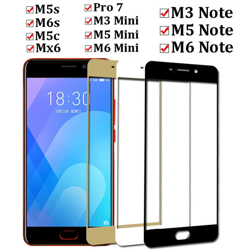 Для meizu M6 note Защитное стекло для экрана m3 m5 maisie mx6 m5c m5s m6s pro 7 mini | Мобильные телефоны