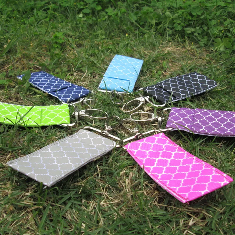 

Quatrefoil Chapstick Holder Lip Balm Organizer Holders Bag Keychain DOM106012