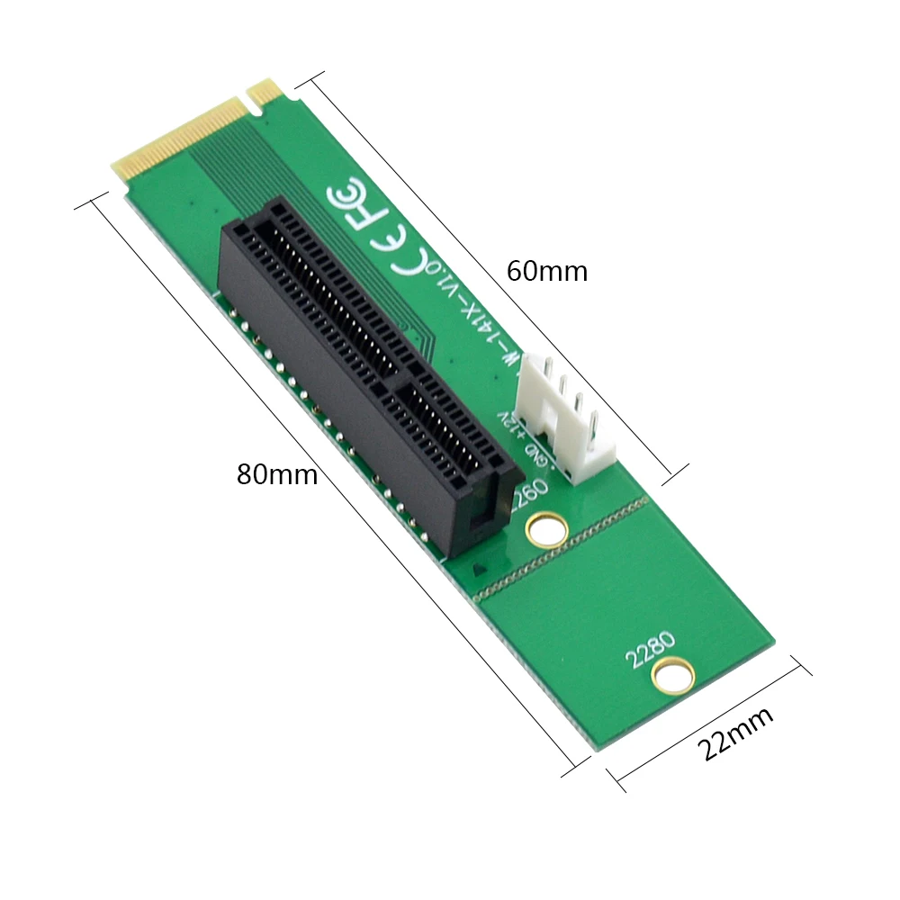CHIPAL NGFF M.2 M2 Male To PCIE PCI-E 4X Женский адаптер кабель питания с конвертерной картой для
