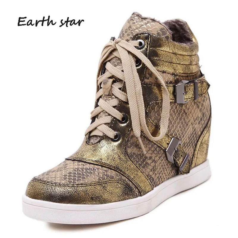 Zapatos de mujer Женская обувь со змеиным узором Модные брендовые кроссовки Женские