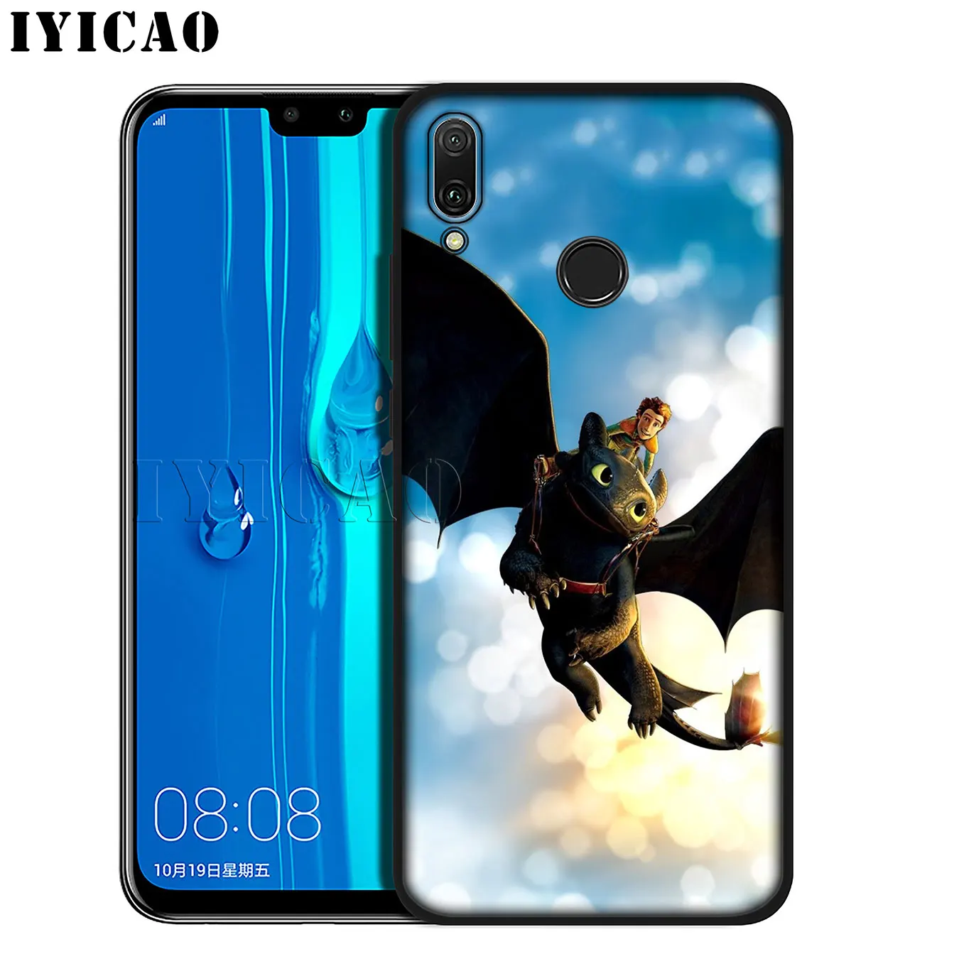 IYICAO Toothless How to Train Your Dragon Soft Phone Case for Huawei Mate 30 20 10 Pro Nova 5I 5T 5 4 4E 3i 3 2i Lite Smart |