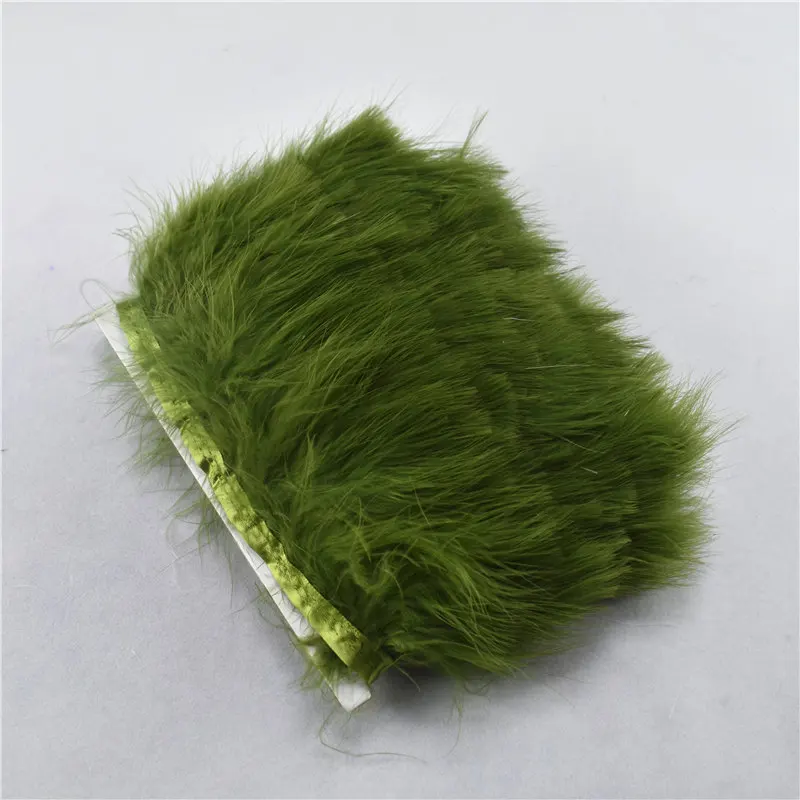 Красивая армейская зеленая лента с перьями полосатые высокие турецкие перья для