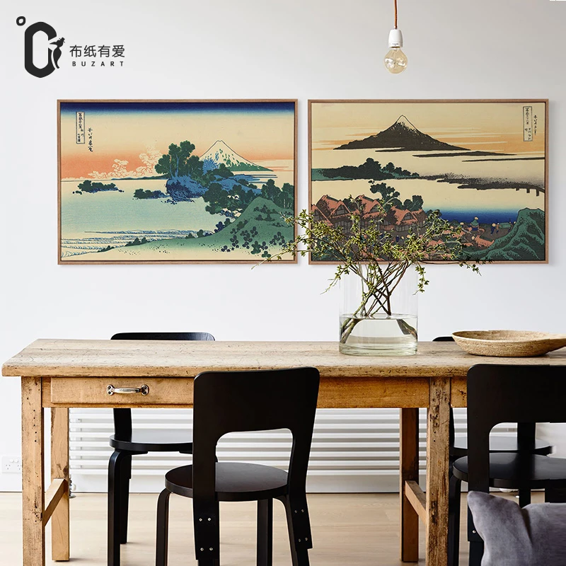 Ukiyo e японский винтажный домашний декор для гостиной фотографии на домашней стене