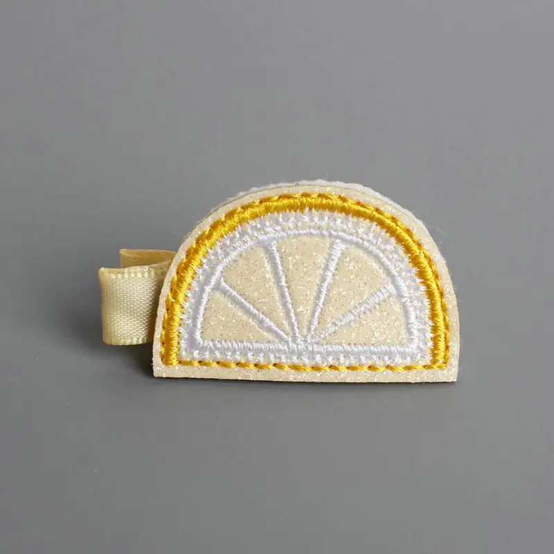 2 шт./компл. Детские аксессуары для волос заколки с вышивкой фруктов детей девочек