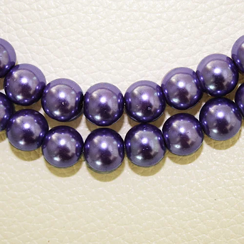 Оптовая продажа круглые стеклянные перламутровые бусины 4 мм белые черные