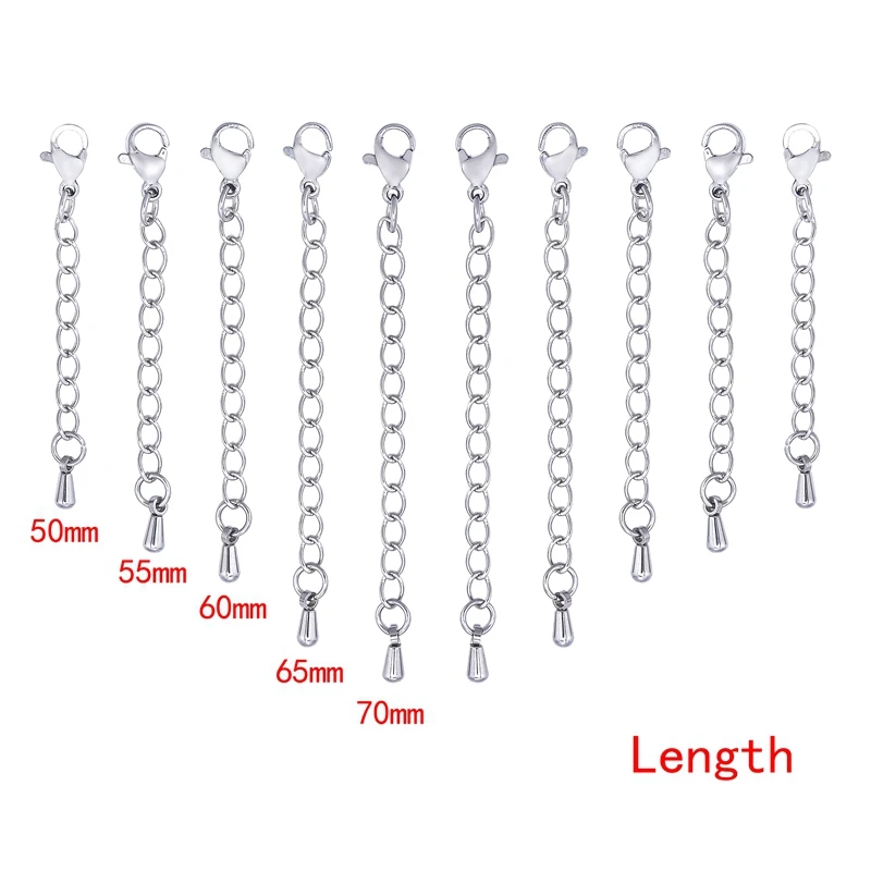 LASPERAL сделай сам ювелирное изделие ожерелье удлинительная цепочка из нержавеющей