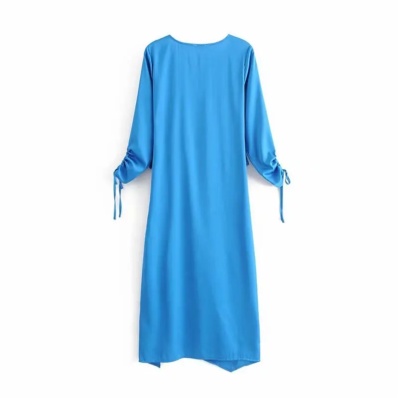 Sitruuna 2019 Sexy Split Long Maxi Dress Vintage Drawstring Female Loose Party Casual Lady Lace-Up Boho Vestidos | Женская одежда