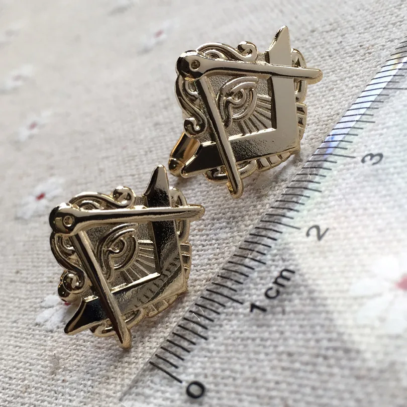 Запонки для масонской кладки шляпа жакет запонки без пуговиц|cuff links|masonic cuff