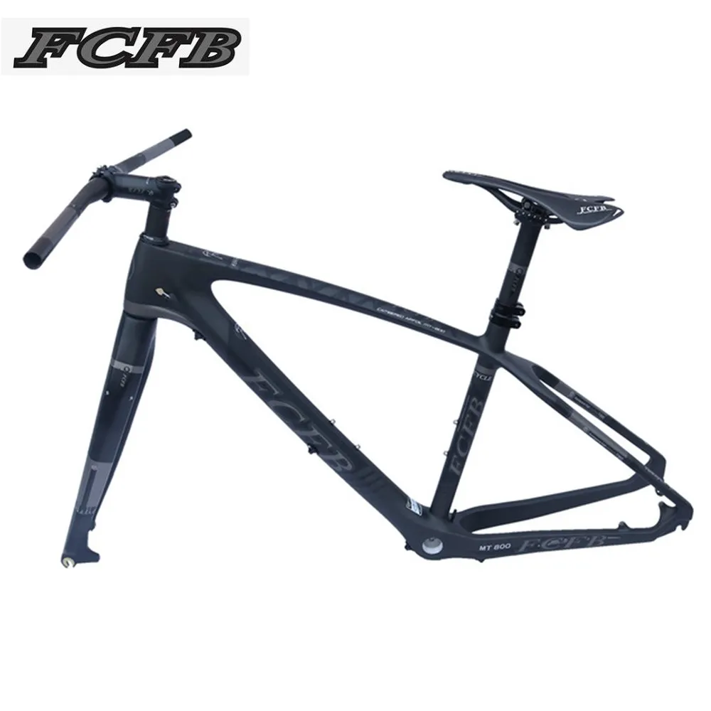 2017 FCFB T800 карбоновая mtb Рама 27.5er рама 27 5/26 искусственная подседельная стойка