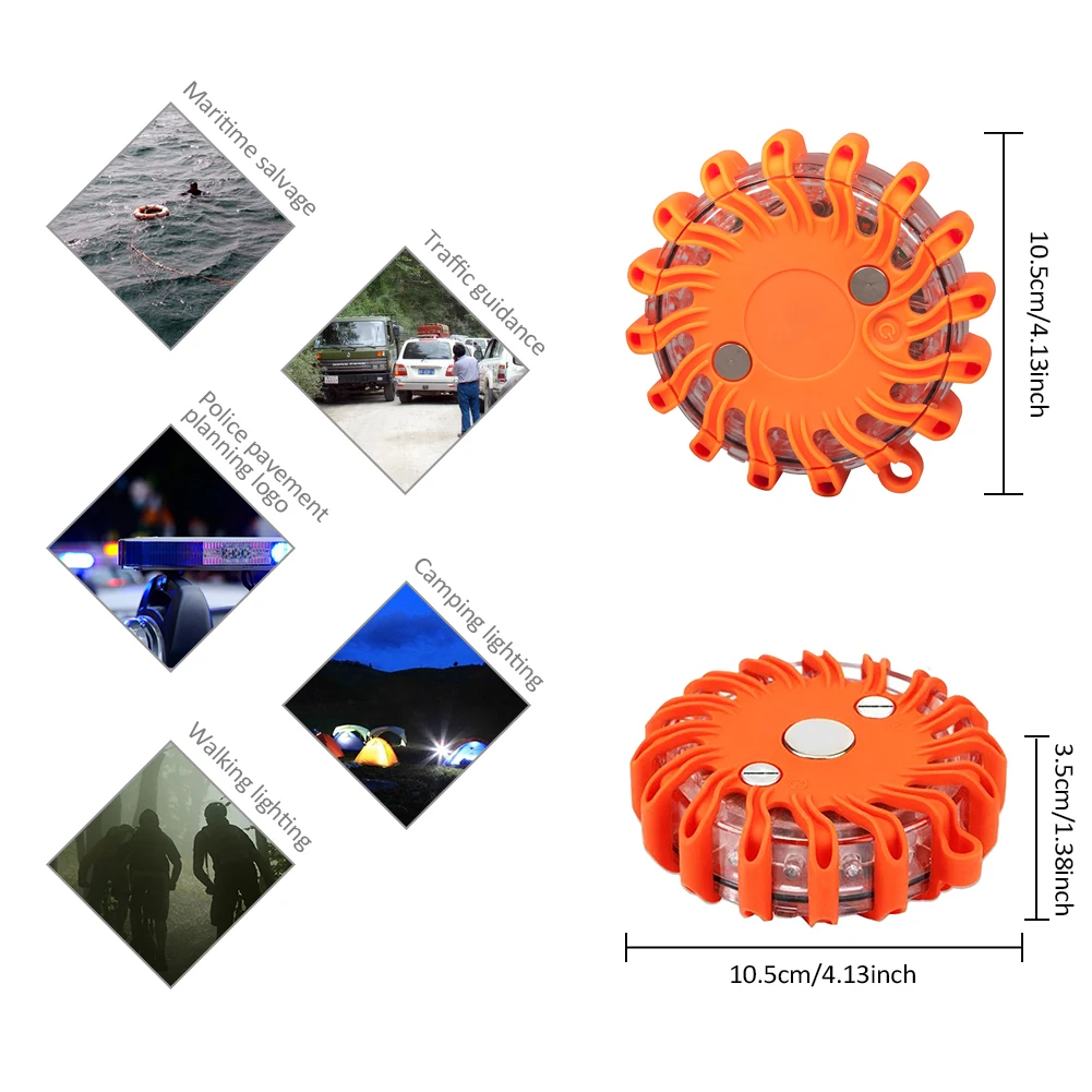 

Sport Safety Outdoor Rechargeable Flashing Traffic Warning Lights Emergency SOS Beacons Riding Vehicle Warning Flares LED
