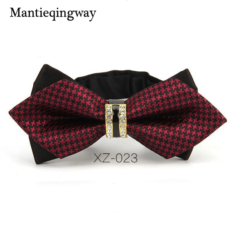 Mantieqingway коммерческий мужской костюм лук узкие галстуки полиэфир галстук бабочка