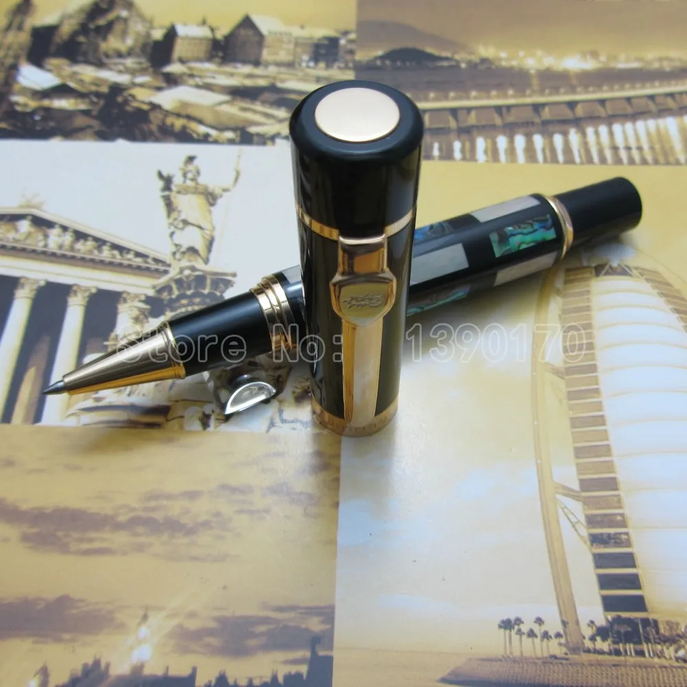 Jinhao Шариковая ручка с яркой жемчужиной темно-зеленая морская раковина с подарочной коробкой J77KC3