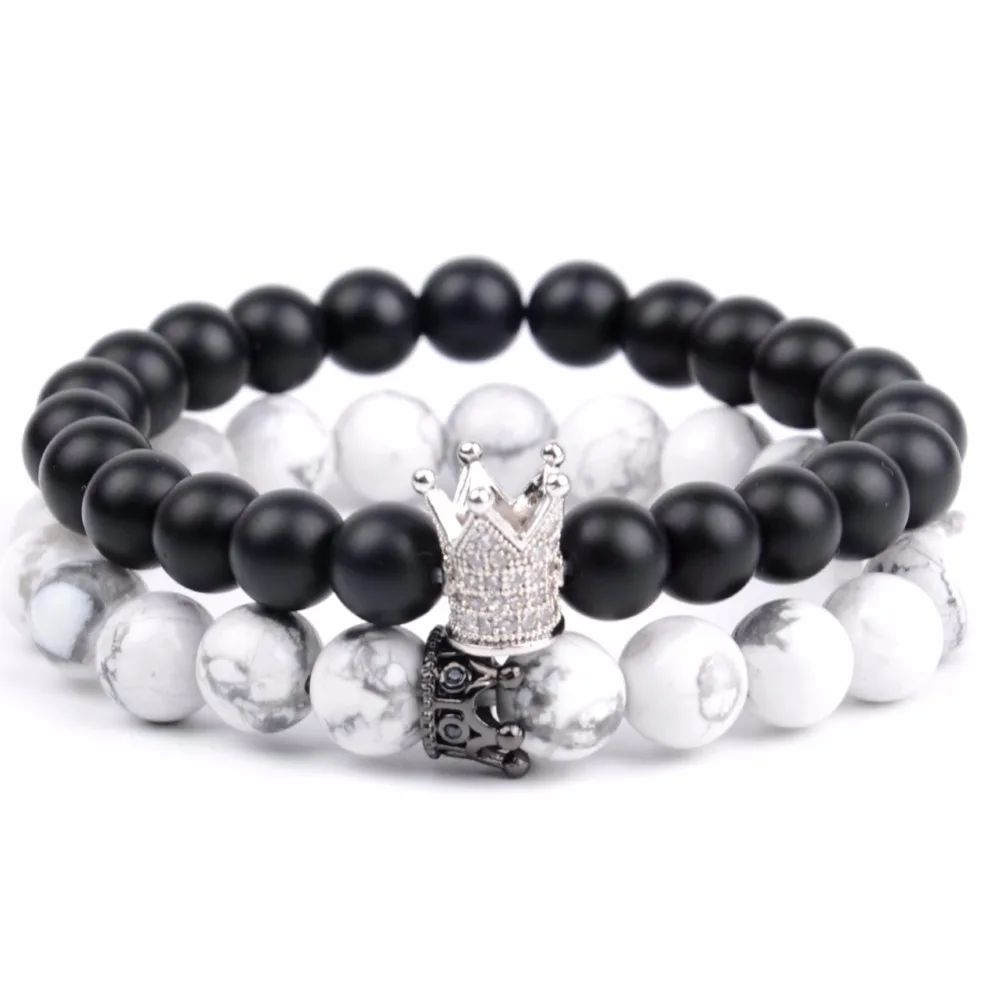 Браслеты и обручи с бусинами для женщин 2 шт./компл. браслет из натурального камня