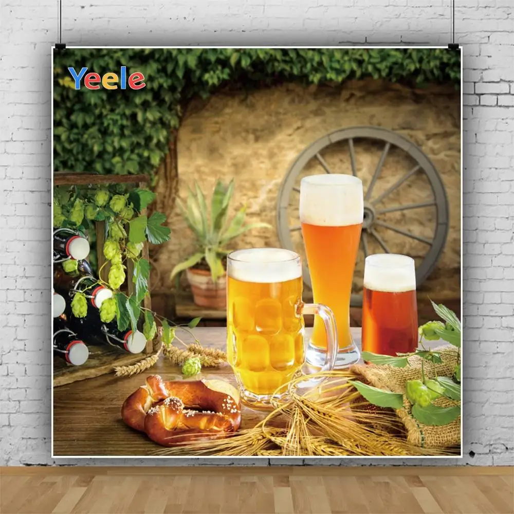 Yeele Октоберфест карнавал хорошая еда пиво листья фотографии фоны индивидуальные