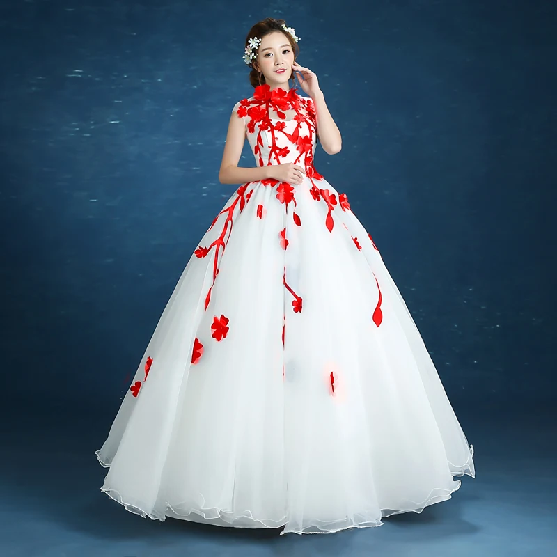 Trajes De Quinceaneras 2021 Новое платье без рукавов с высоким воротом Длинные бальные Платья