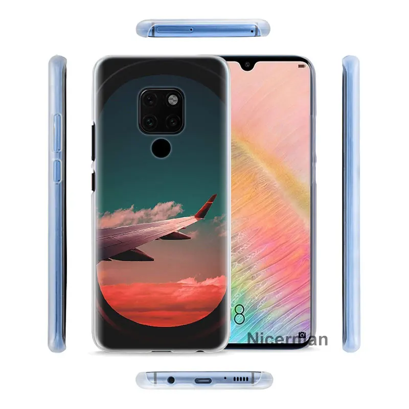Чехол для телефона с мультяшным воздушным самолетом для huawei mate 20 Pro 10 20 Lite P Smart Plus P30 Pro P30 P20 Lite чехол Coq