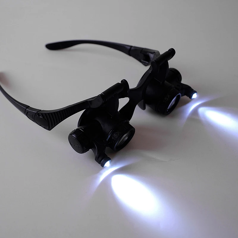 Качественная линза с креплением на голову бинокль со светодиодный светильник