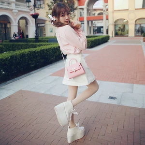 Юбка принцессы сладкой Лолиты Bobon21 эксклюзивный дизайн хорошо сочетается конфетных цветов Любовь Пряжка ковбойская юбка A word юбка B1345