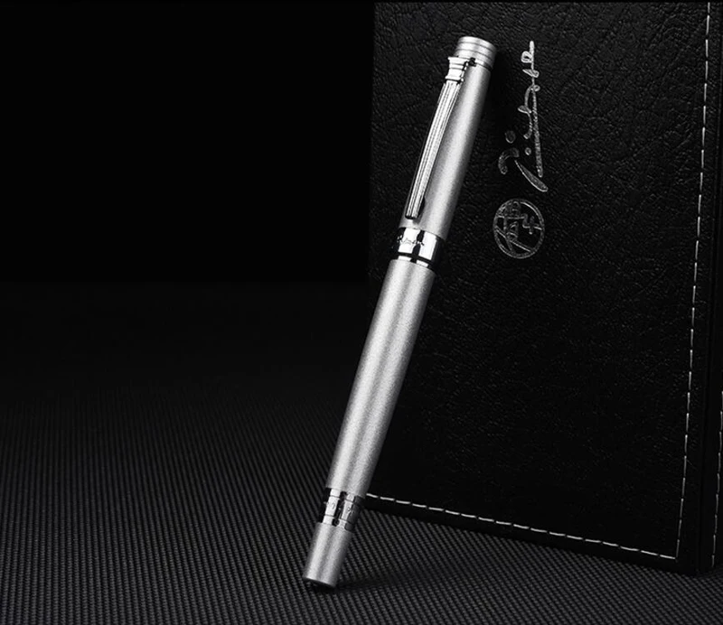 Pimio перьевая ручка Picasso PS 917 Золотая клипса Серебряная Студенческая учительница бизнес Римский стиль Подарочная коробка Упаковка