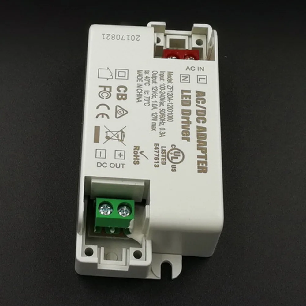 2 шт. ZF120A-12001000 100-240 в 1a 12 Вт Трансформаторы освещения с постоянным напряжением