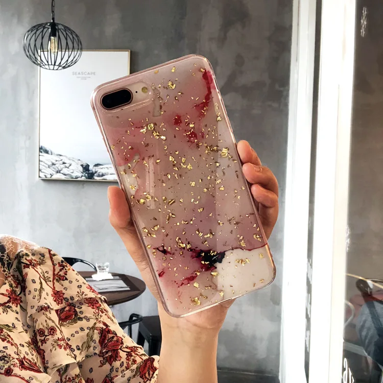 Роскошный фольга мрамор чехол для телефона для iphone 6S чехол для iphone X 6 7 8 Plus чехол s модный милый мягкий чехол классная Классическая крышка