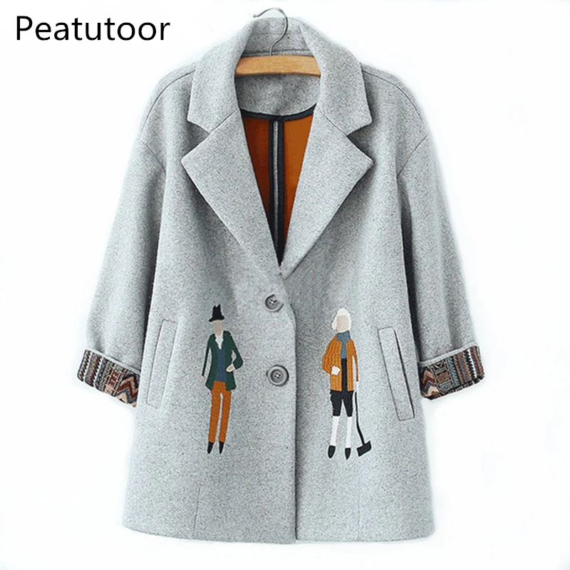 Новинка 2019 осенне зимние женские пальто модные шерстяные куртки приталенная