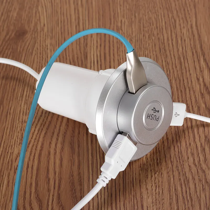 Bakeey Настольный встроенный USB2.0 3 порта концентратор для iphone X 8/8Plus для samsung S8 Xiaomi MIX2 Mac-ноутбук