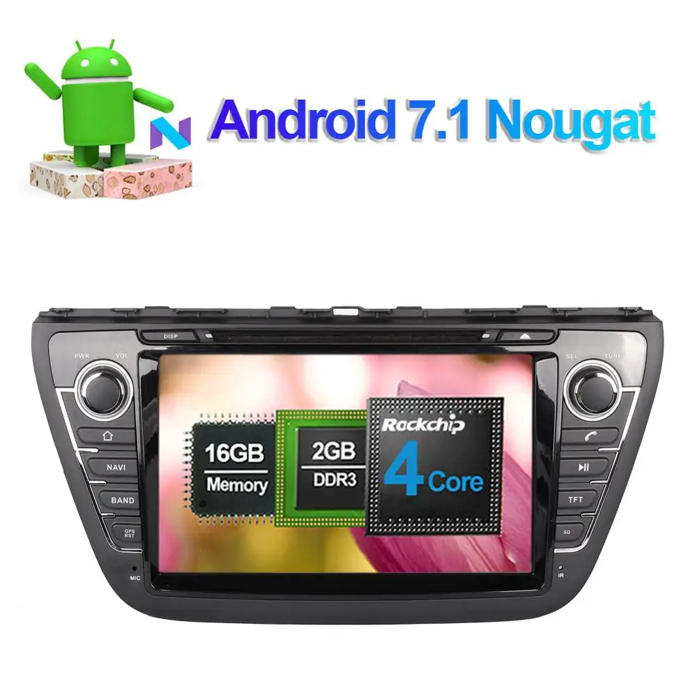 Автомобильный мультимедийный плеер 8 дюймов Android 7 1/8 0 Восьмиядерный процессор