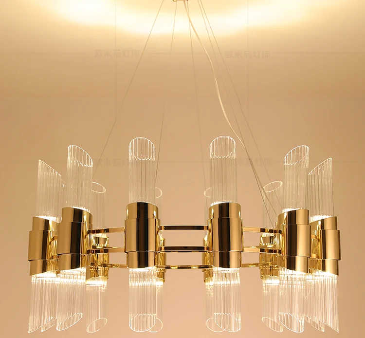 Modern minimalist light luxury living room chandelier restaurant bar porch study hotel project model lamps | Лампы и освещение
