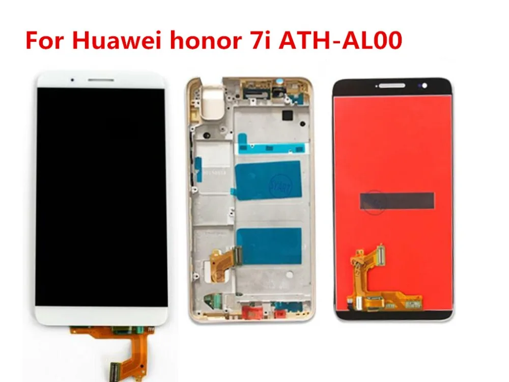 100% протестированный Honor7i ЖК-дисплей сенсорный экран с дигитайзером в сборе рамка