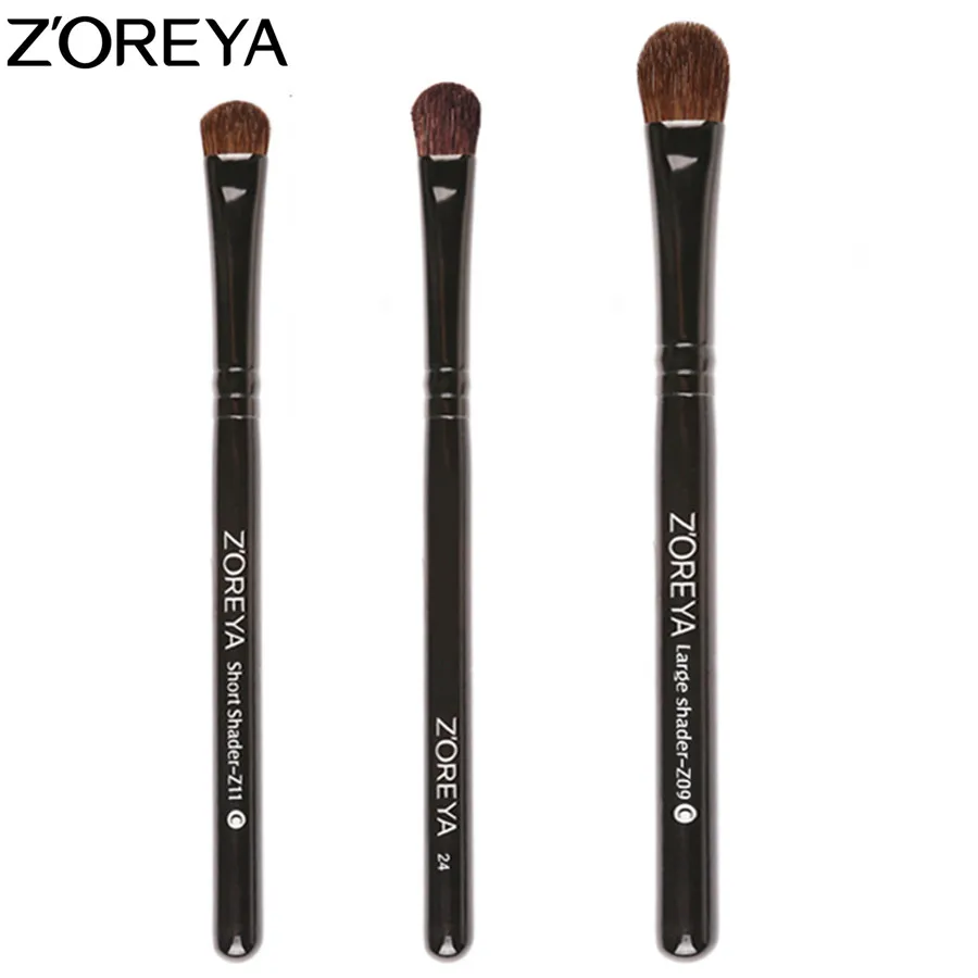 Бренд ZOREYA натуральные волосы пони 3 шт. кисть для теней кисти макияжа высокое