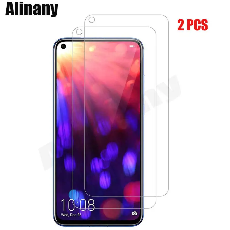 Tempered Glass 2 шт, закаленное стекло huawei Honor View 20, Защитная пленка для экрана Honor View 20, PCT-L29, пленка для huawei Honor V20 V 20 6,4" - Цвет: Tempered Glass
