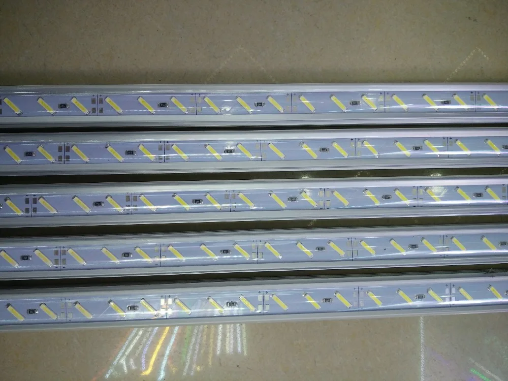 Жесткая светодиодная лента 40 шт. * 100 см опт 12 в пост. Тока 72SMD 8520LED с крышкой и