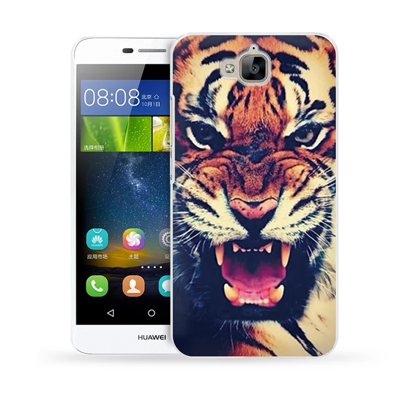 2016 твердый пластик Защитный чехол для Coque huawei Y6 pro Y6pro пластиковая задняя крышка