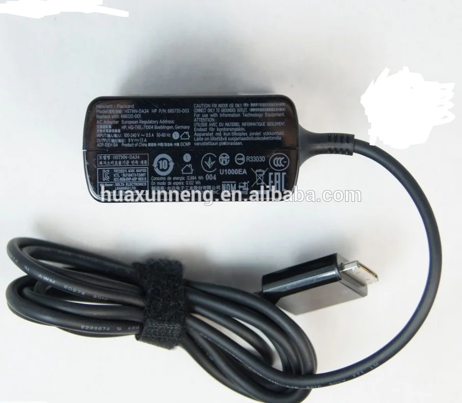 9V 1.1A 10W адаптер переменного тока Замена для hp ElitePad 900 G1 ElitePad 1000 G2 686120-001 685735-003 HSTNN-DA34 зарядное устройство для ноутбука