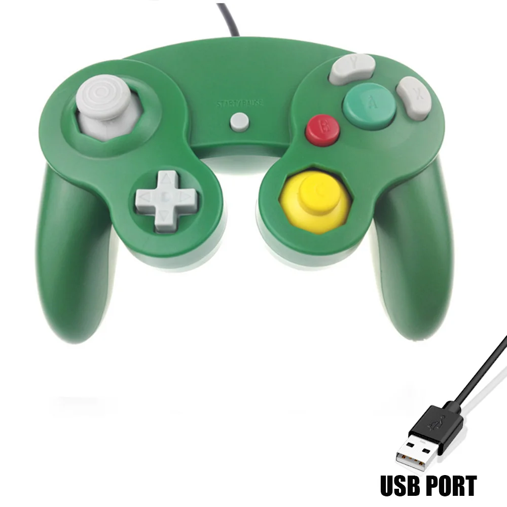 Игровая Ударная вибрация джойстика для Ninten GameCube контроллер для Pad два интерфейса многоцветный дополнительный геймпад для wii - Цвет: USB port 5