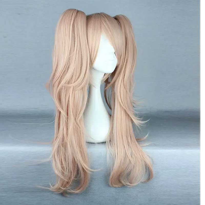 wig Danganronpa Дзюнко Эносима Emboitement Inushio Kimuchi символ знак Марка Dangan-Ronpa триггер счастливый хаос Косплей Костюм - Цвет: wig