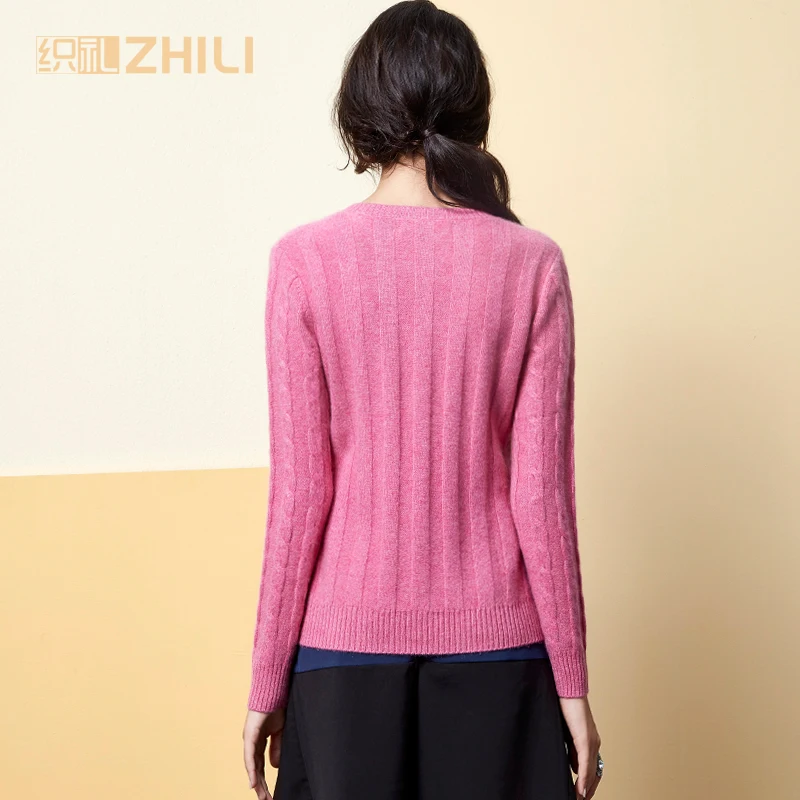 Женский кашемировый пуловер с V-образным вырезом 2017 | Женская одежда