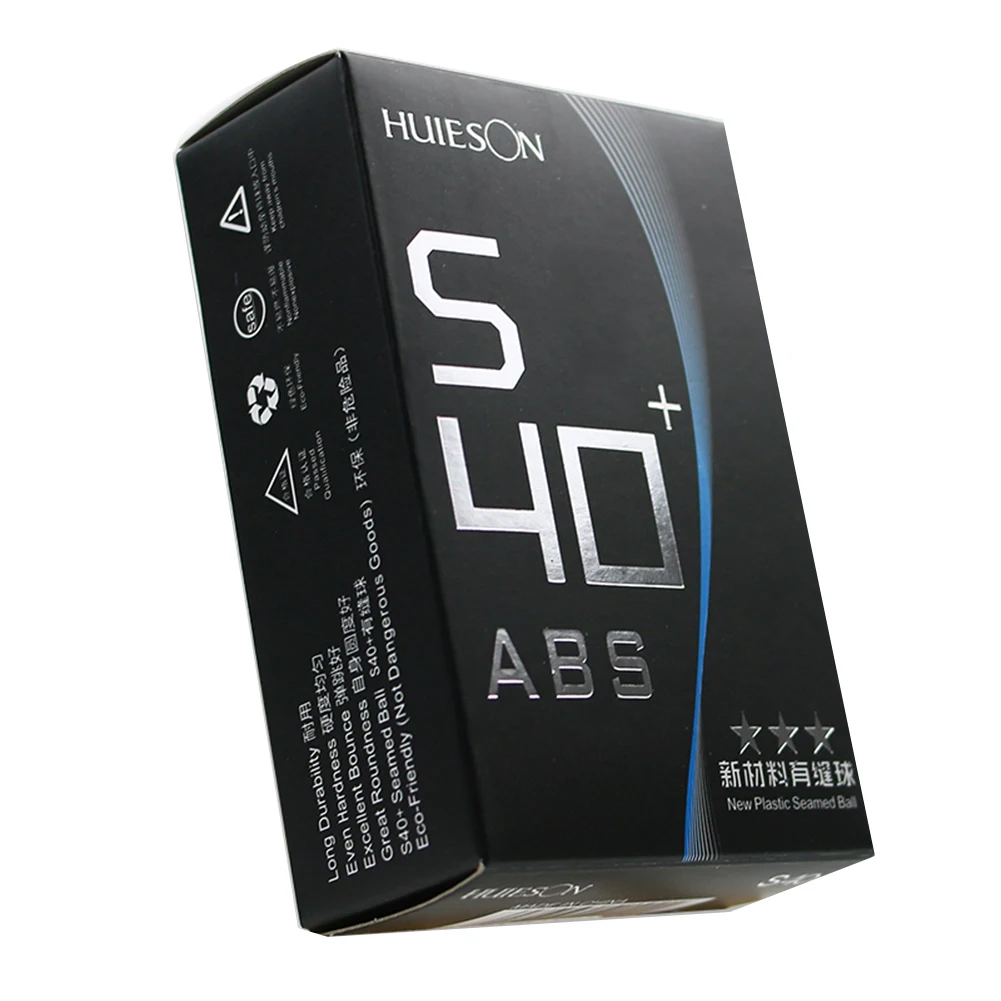 Новое поступление 3 звезды S40 + новый материал ABS мяч для настольного тенниса/Пинг