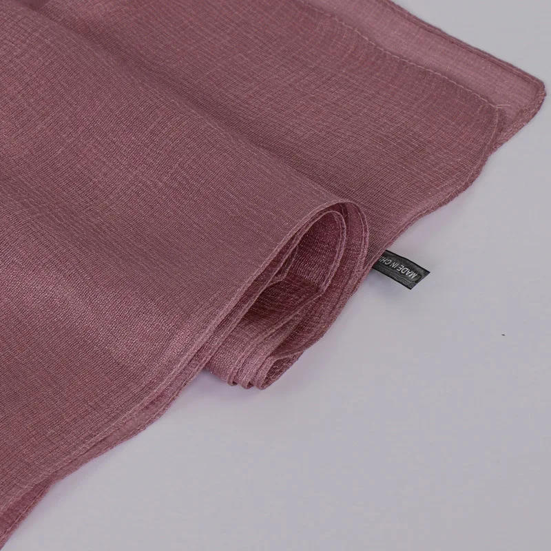 2021 Женская мода равнина жемчужная шелковое постельное белье шаль шарф летние