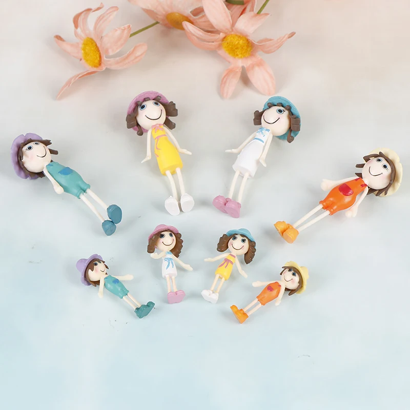 1 шт. Забавный кукольный домик семейные куклы маленькие пластиковые игрушки